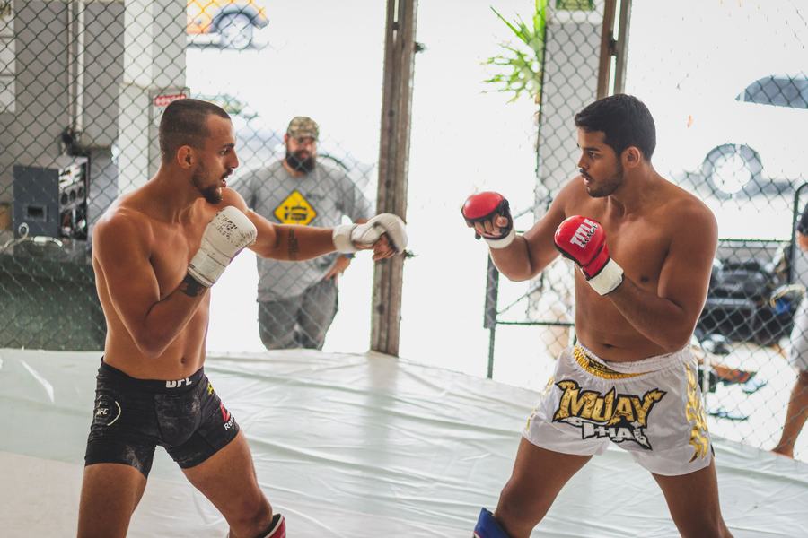 Sparring beim Boxtraining in Köln